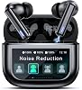 Auriculares Inalámbricos ZIUTY, Cancelación de Ruido ANC ENC con Pantalla Táctil | 40H Estéreo de Graves Profundos, Bluetooth con Modo Transparencia, IPX7 a Prueba de Agua, Llamadas Claras, 5 EQ para iOS Android, Obsidiana 1