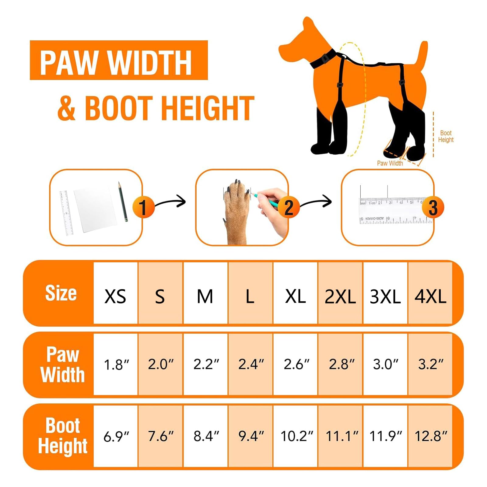 Jambières Thermiques pour Chien, Semelles antidérapantes, systèmes de Boucles sécurisées pour l ' Automne et l ' Hiver, activités de randonnée, Semelles en Caoutchouc antidérapantes, Chaussures