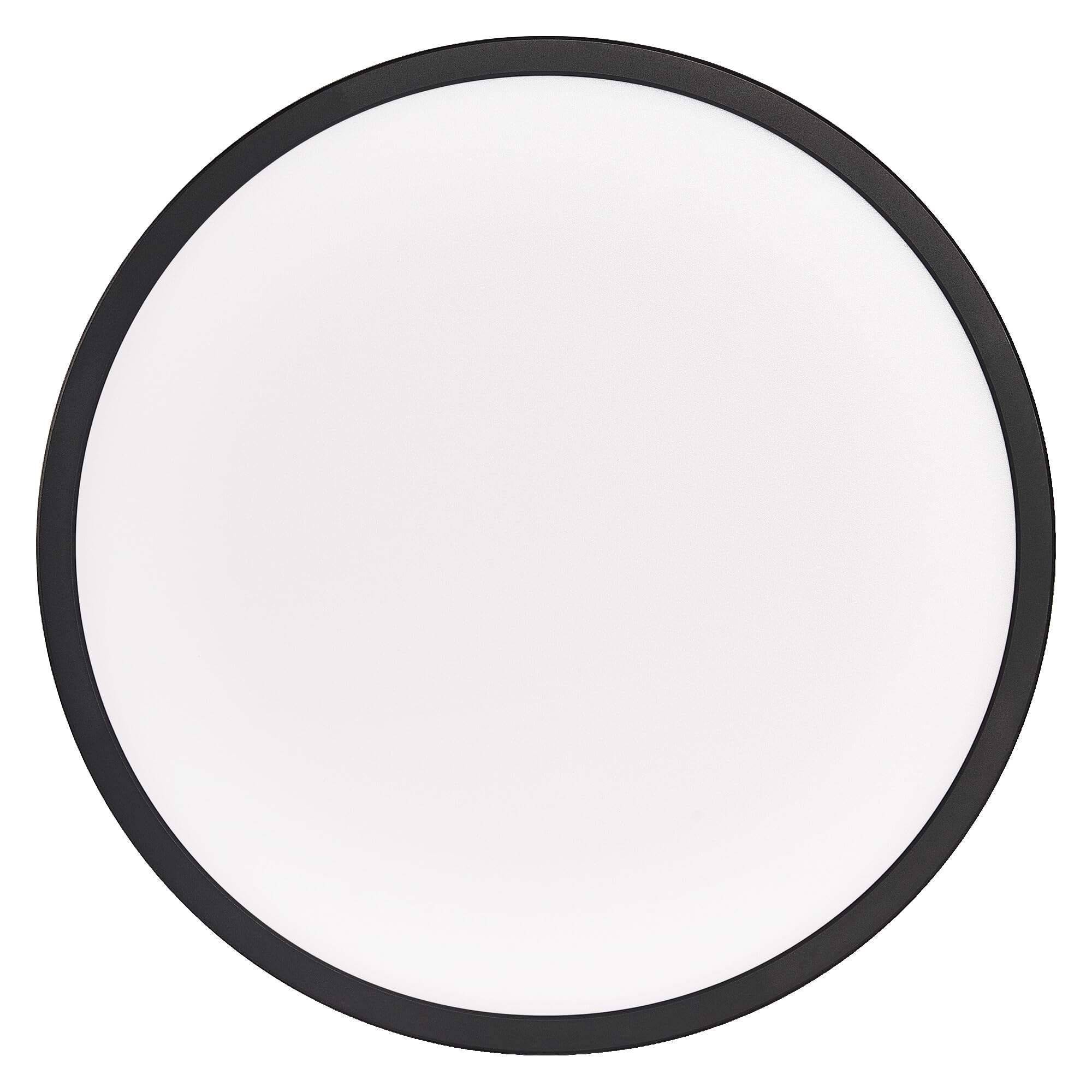 LEDVANCE SMART+ ORBIS WiFi-Panelleuchte, schwarz, 25W, 2940lm, 400mm, regulierbares Weißlicht (2700K-6500K), Rahmen mit RGB-Farblicht, dimmbar, steuerbar per App, kompatibel mit Amazon, Google und Co.