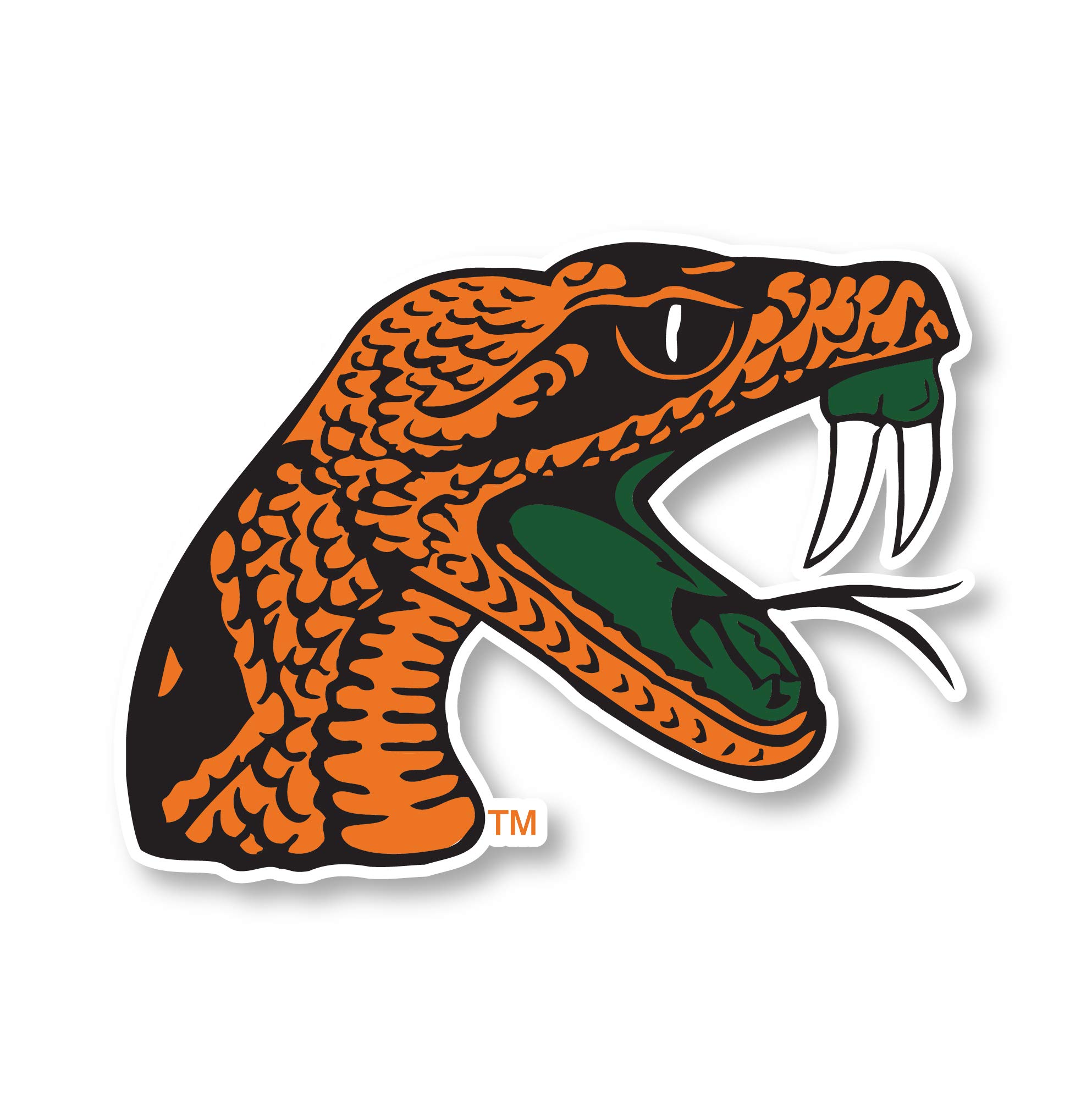 Florida A&M Rattlers 4 Inch Vinyl Mascot Magnet Officially Licensed Collegiate Product