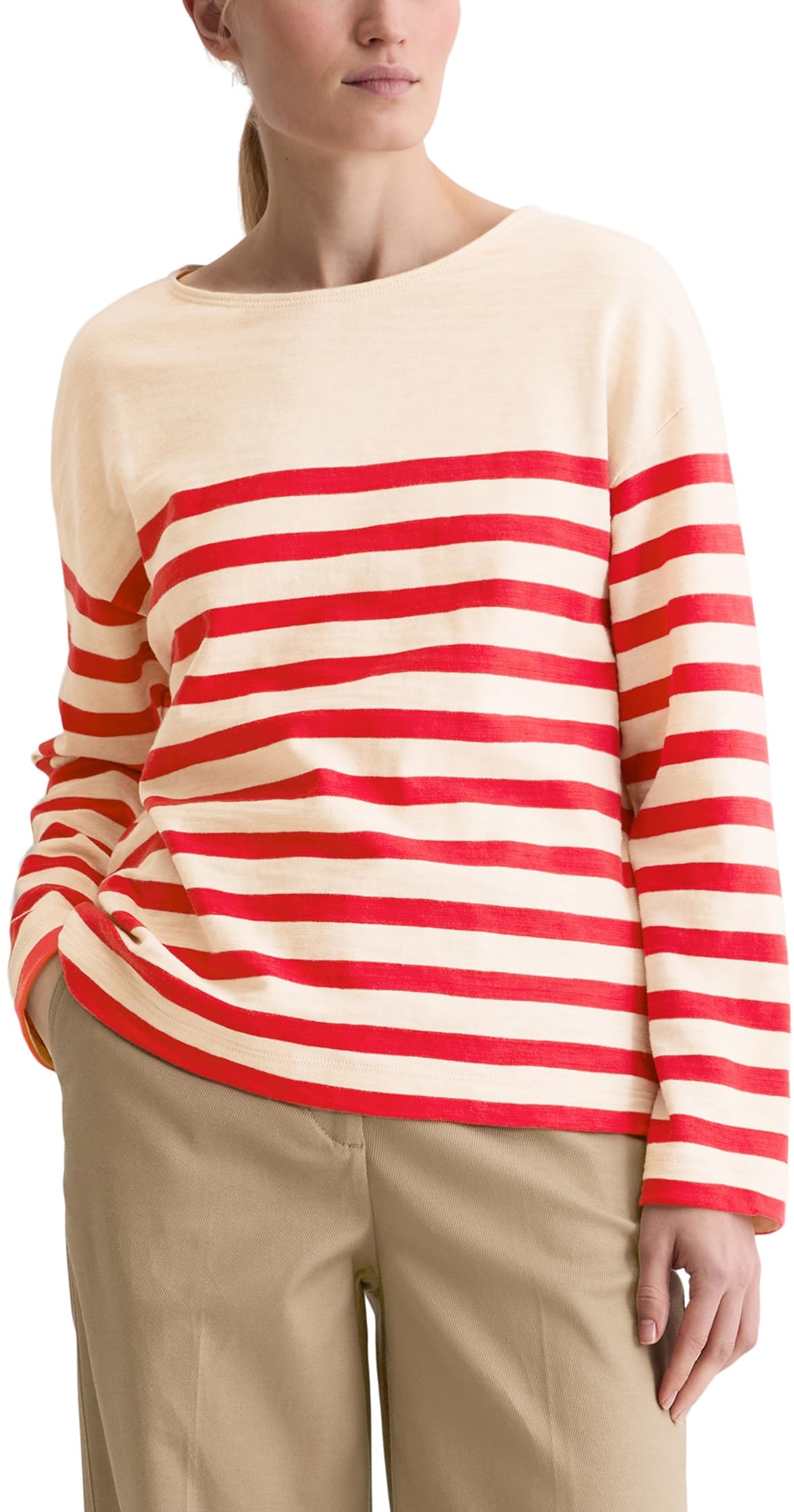 Marc OߴPolo Damen Langarmshirt gestreift Relaxed Fit