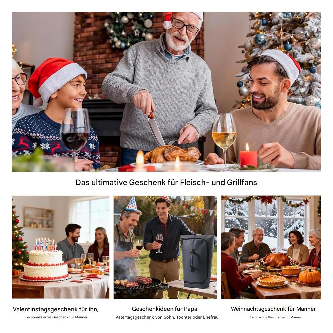 Fleischdecke zum Grillen - Offenes Design zum Ausruhen von Fleisch - Ideal für große Schnitte Rindfleisch Schweinefleisch - Perfekt für Camping Geburtstage Weihnachten und Gartenpartys