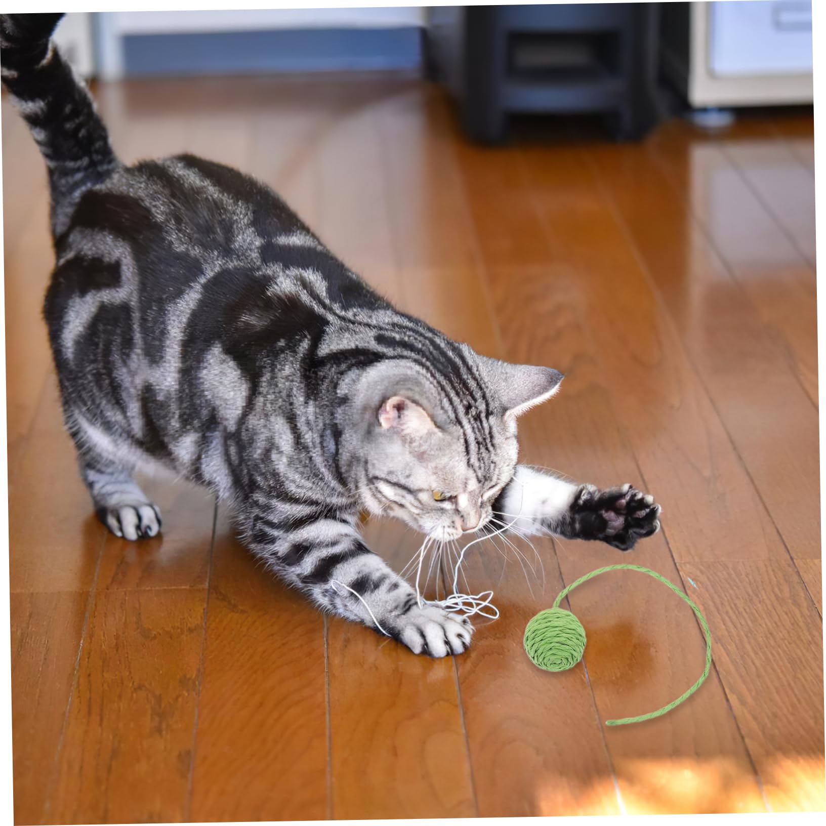 BESTonZON 5pezzi Palline di Ricambio per Tiragraffi per Gatti con Coda Corda in Sisal per Accessori per Giocattoli per Gatti Palline Interattive per Casa Design Facile da Installare e Sostit
