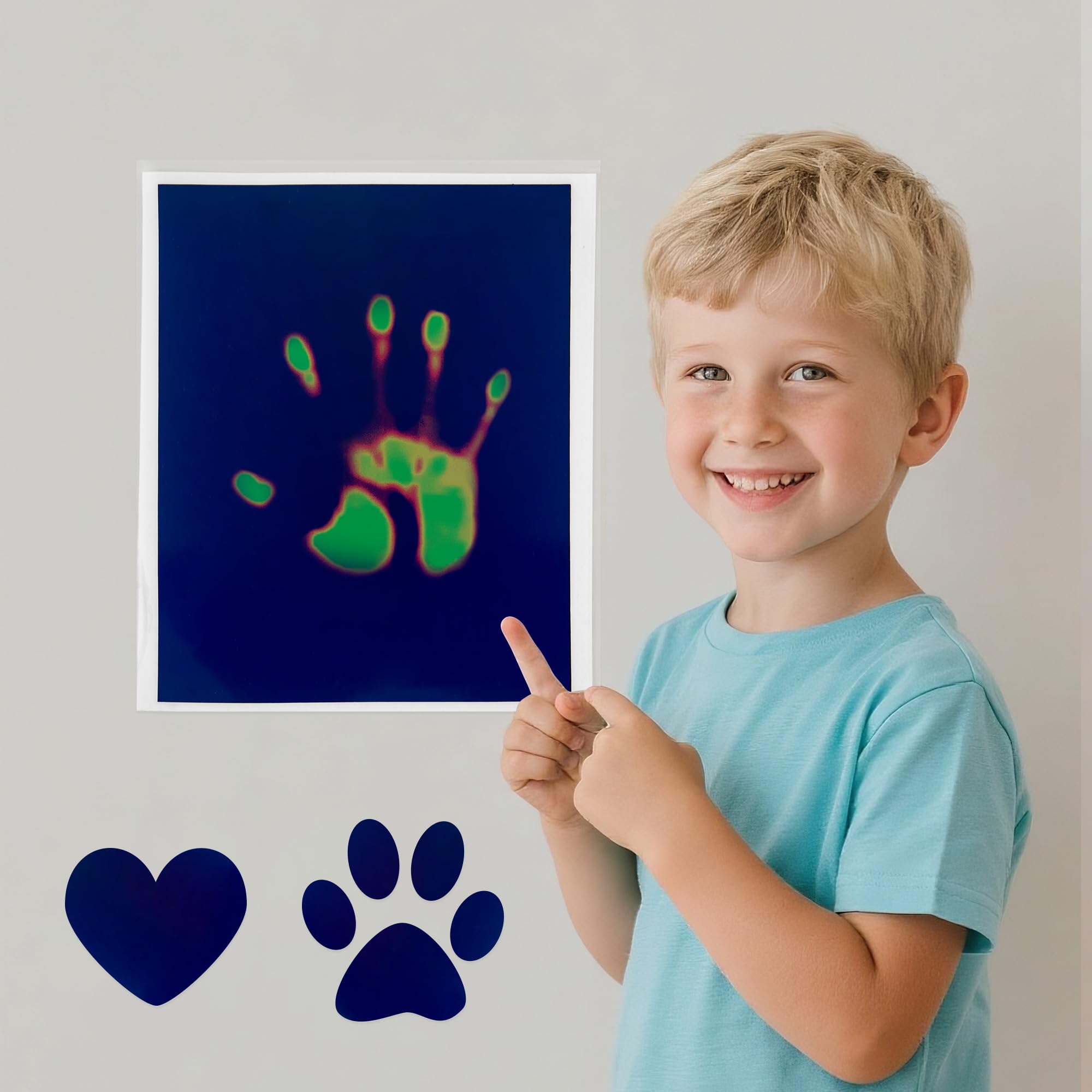 TempTrace autocollant réactif à la chaleur panneau thermochromique tactile pour loisirs créatifs
