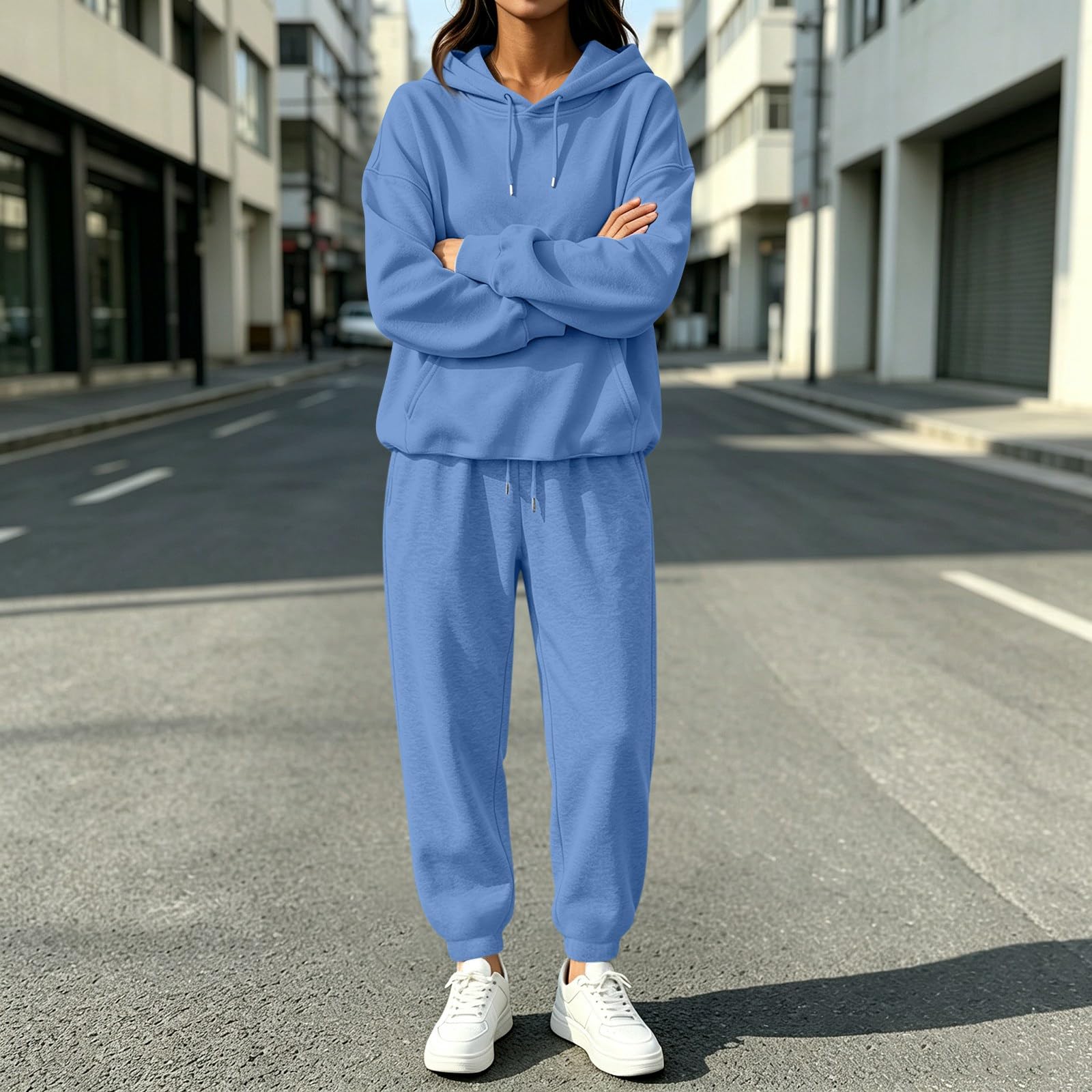 Chandal Mujer Talla Grande Conjunto Elegante Casual Otoño e Invierno
