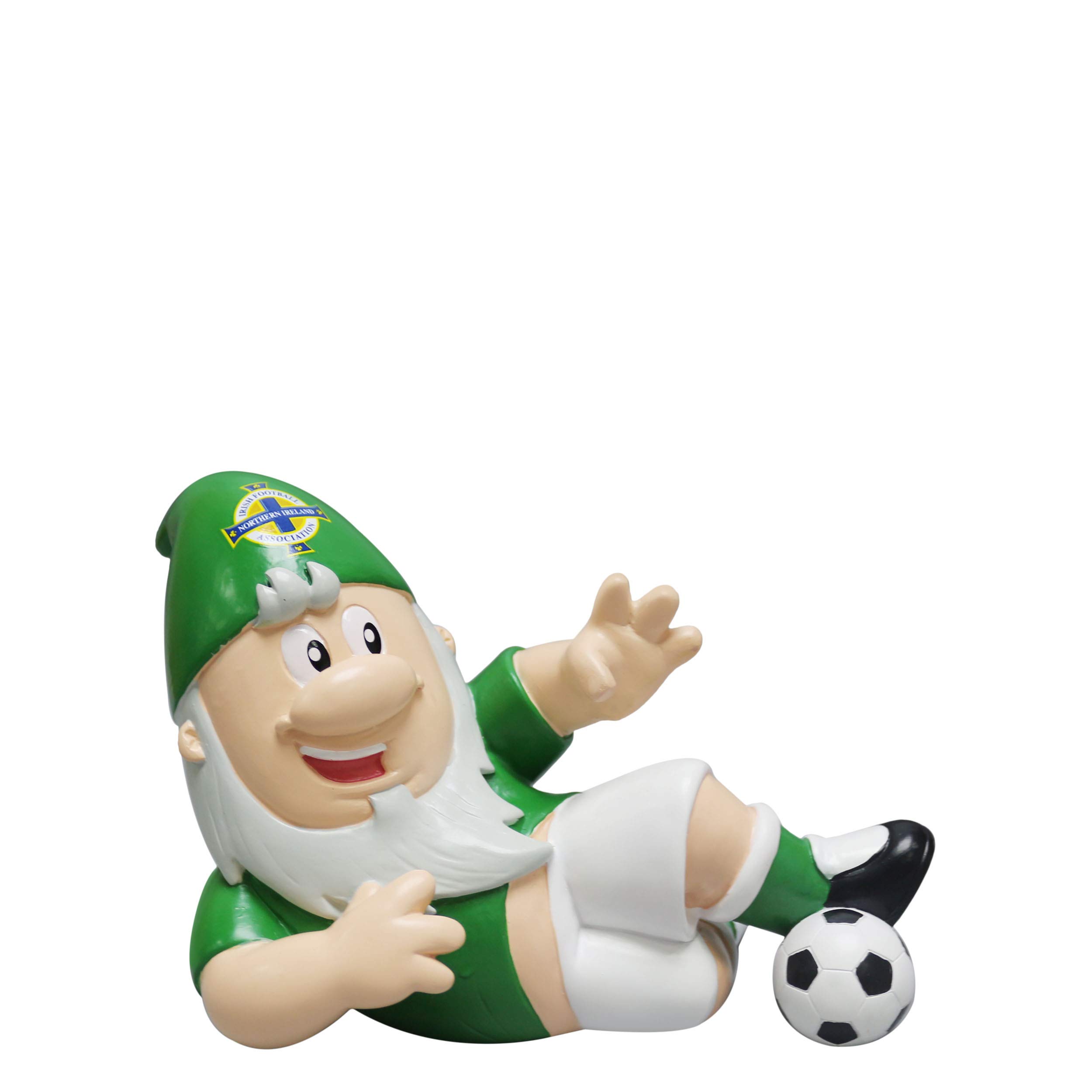 Foco Ifa Northern Ireland Football World Up European Sliding Tackle Garden Gnome Ornament Indoor/Outdoor