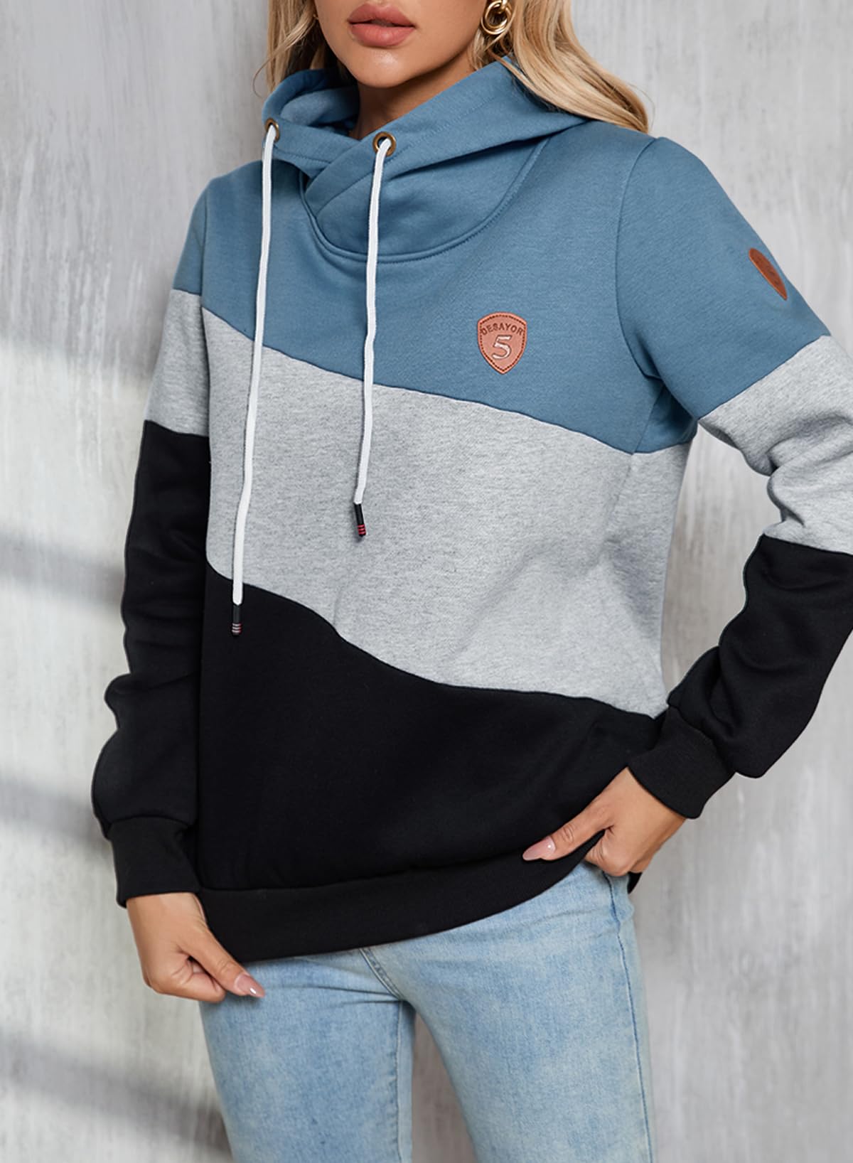 Dokotoo à Capuche Hoodie Manches Longues pour Automne Hiver
