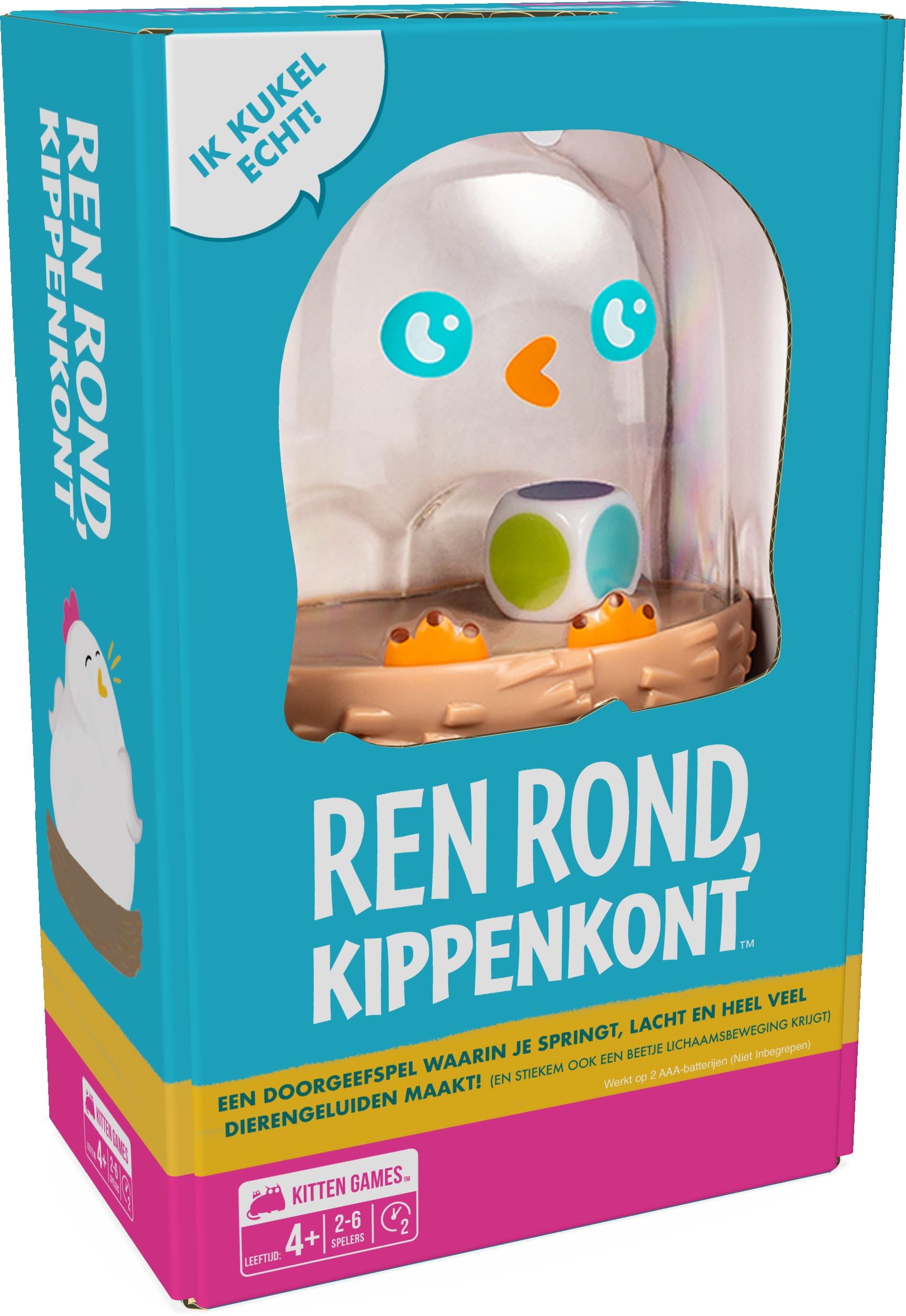 Exploding Kittens Asmodee - Gioco di carte Ren rotondo, per bambini e famiglia