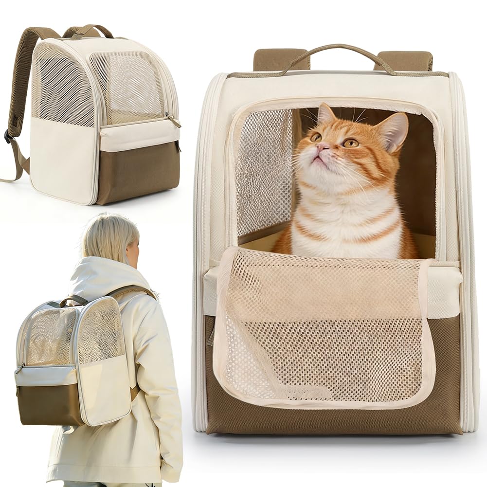 Plecak transportowy dla psa i kota 600D Oxford stalowa rama składany 30x27x41,5 cm
