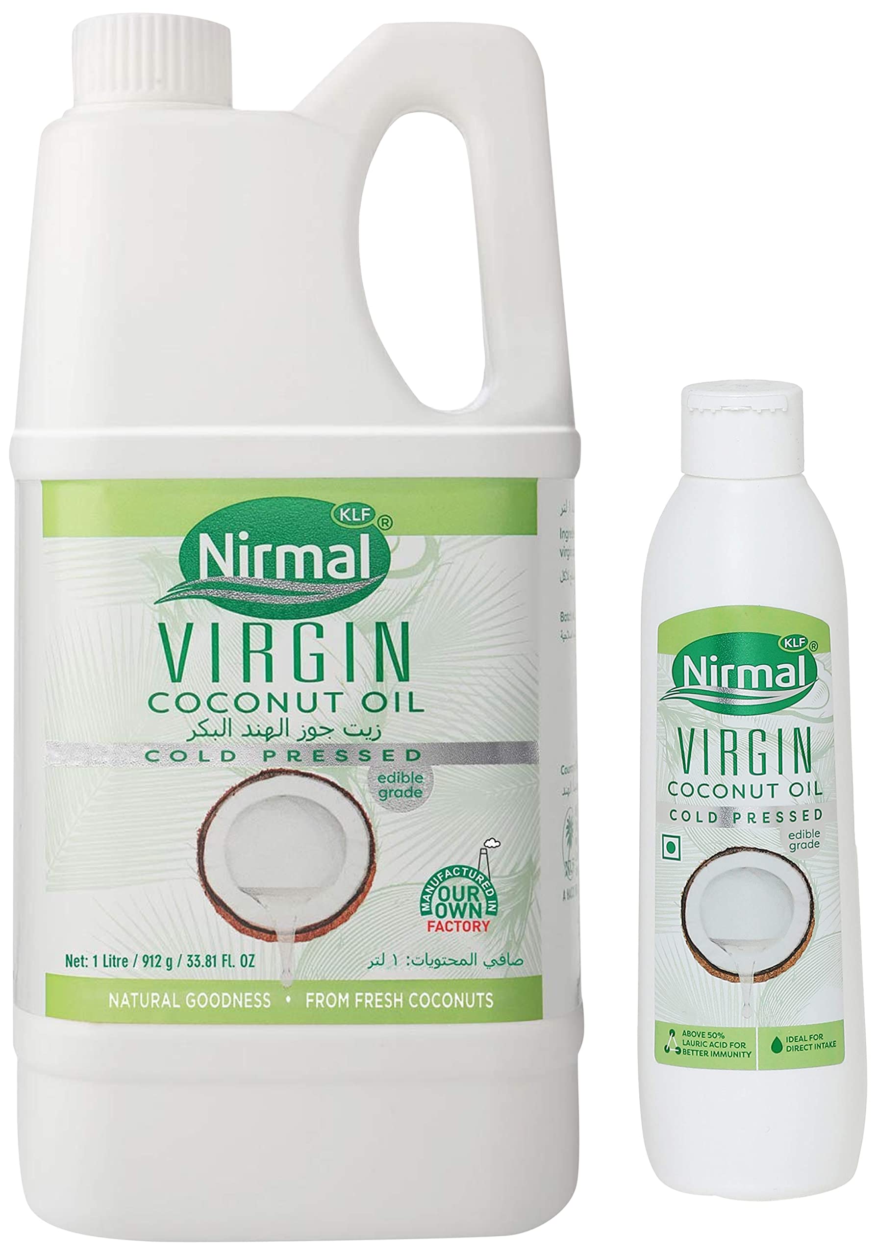 KLF Nirmal Cold Pressed Virgin Coconut Oil, 1L & KLF Nirmal Cold Pressed Virgin Coconut Oil, 250ml (B0B8ZK2TXB) Amazon Price History, Amazon Price Tracker