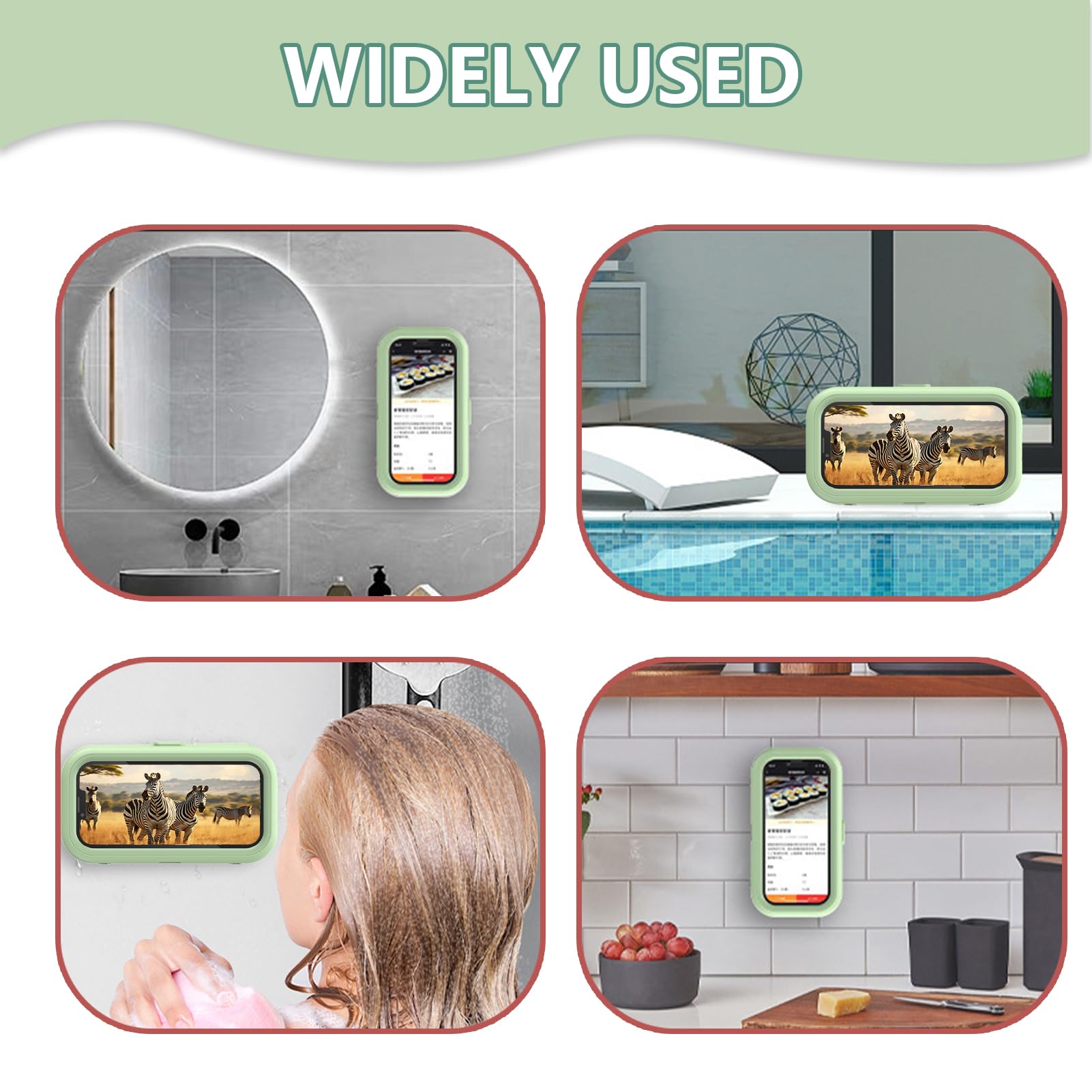 Supporto Doccia Per Telefono Impermeabile - Custodia Con Touch Screen E Anti-Appannamento - Foto 13