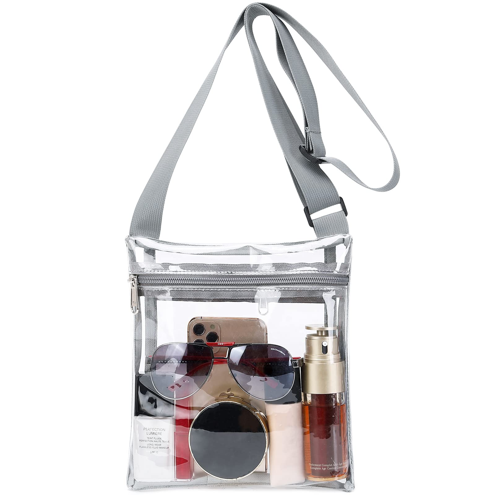 Ryushoyo Clear Messenger Bag for Work Business Travel for Men Women Stadium Approved