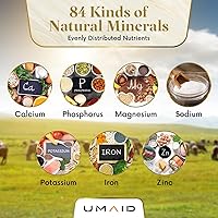 Vista 5 de UMAID Sal lamer del Himalaya de 6 libras en cuerda para caballos, ciervos, cabras, vacas, ovejas, vacas, alpacas y ganado – Golosinas minerales