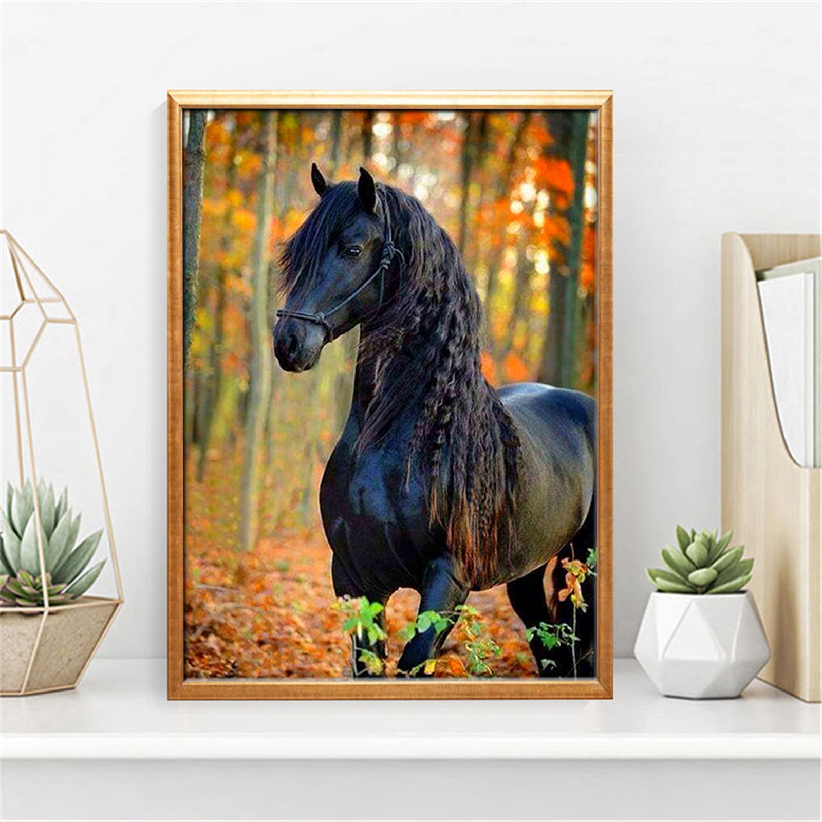 EXQULEG Diamond Painting 5D Kit - Quadro Fai Da Te Con Strass, Tela 30x40 Cm, Per Adulti E Bambini, Inclusi Strass E Strumenti