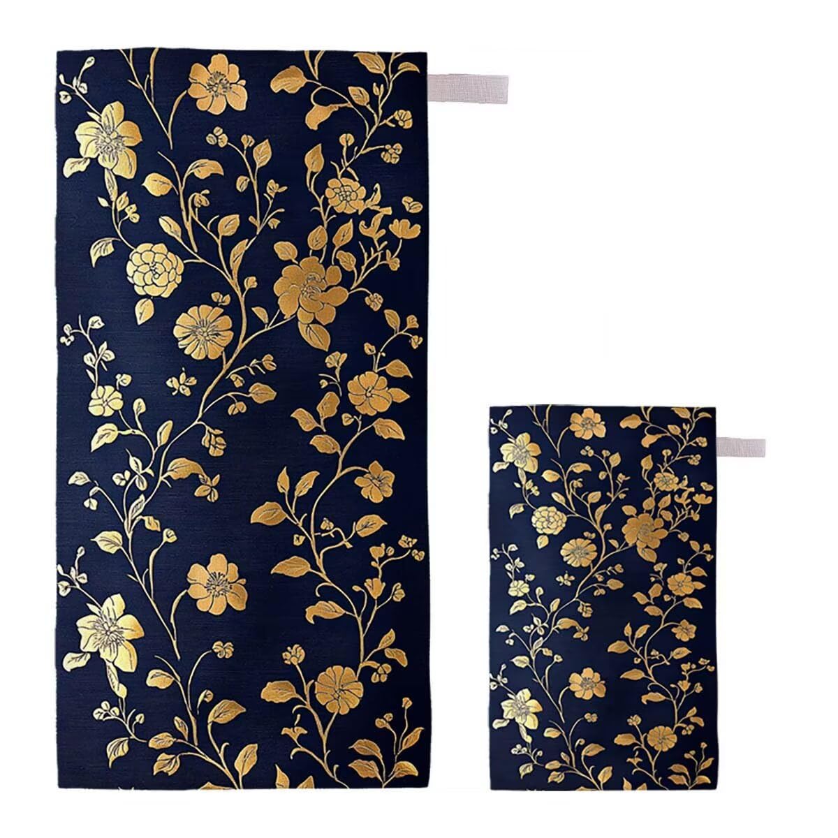 Toalla de Playa Grande 220x100cm/35x70cm, Juego de 2 Toalla Microfibra XXL de Antiarena, Toallas Playa Suave Ligera, Absorbente Secado Rápido, Beach Towel Viaje Yoga, Regalo Mujer Hombre (Rural) C-76