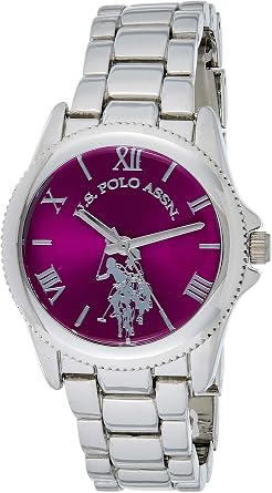 U.S. Polo Assn. Womens usc40134 Analog Display Analog Quartz Silver Watch, Silver, NOSIZ, Bracelet