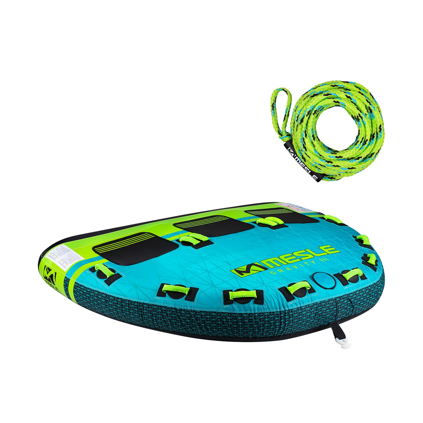 Mesle Flotador de Arrastre Gravity con Cuerda, 2-3 Personas, Hinchable Arrastrable para Barco