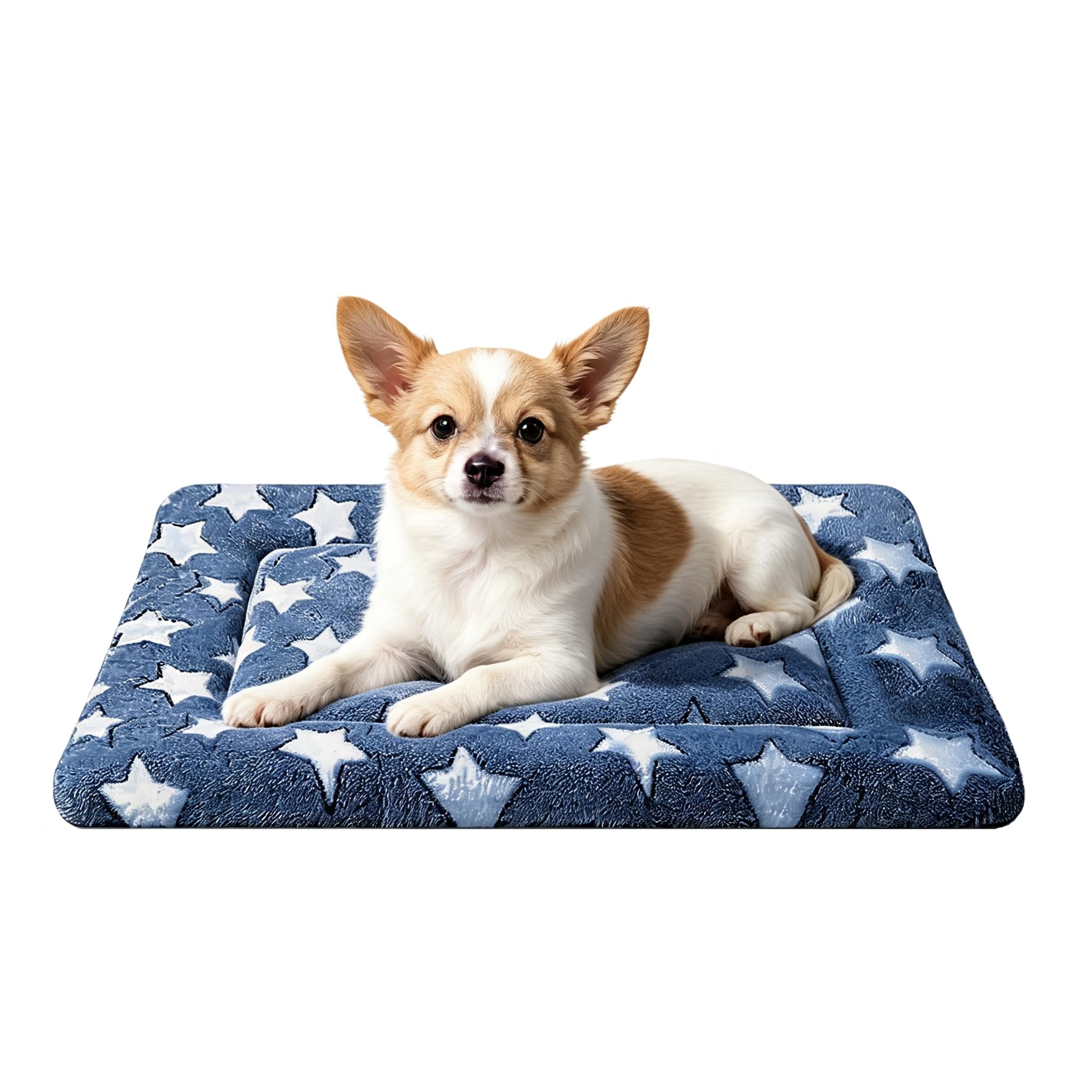 View 1 of pobopobo Dog Bed Mat NavyBlue&Star