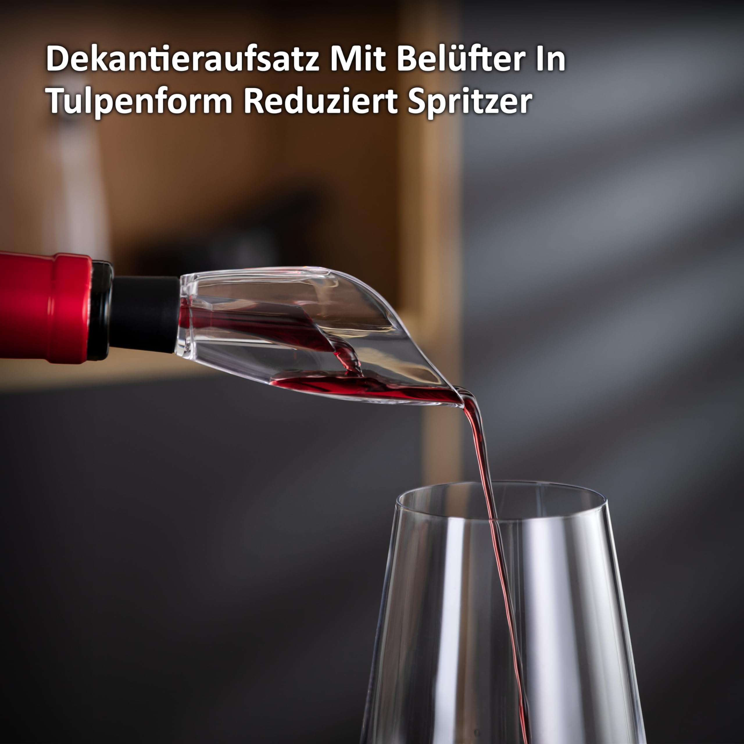 Haier Elektrischer Weinöffner Edelstahl I Korkenzieher Wein Set mit Dekantierausgießer, Vakuumverschluss, Folienschneider & Station I Automatischer Weinflaschenöffner I Edles Geschenk für Weinfreunde