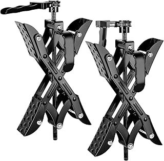 Yesker RV Wheel Chock with Built-in Wrench, Heavy Duty Wheel Chocks for Travel Trailers, X Chocks Wheel Stabilizer for Travel Trailers and Camper, Fits for Tire Spacing 3” to 10”