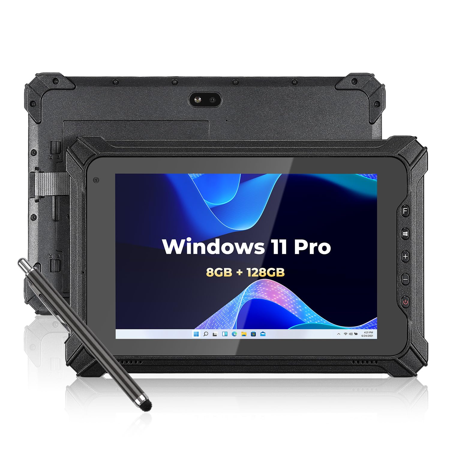 MUNBYN 2025 Rugged Windows Tablet IRT06, 8" Windows 11 Pro Upgradeable, 8GB+128GB Tough Tablet, 700nit Sunlight Readable, Intel N5100 Rugged PC for Construction, Industrial, 2Y Protection-picture-18