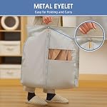 43" Garment Bags for Hanging Clothes, Suit Bags for Closet Storage and Travel, Grey Suit Cover Bags with Clear Window for Coats, Jackets, Shirts (2 Packs)