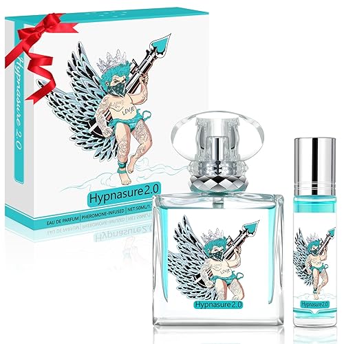 Colonia de feromonas original para hombres 1.7 fl oz+0.3 fl oz - Aerosol de fragancia EDP infundido de larga duración mejorado - Perfume mejora la