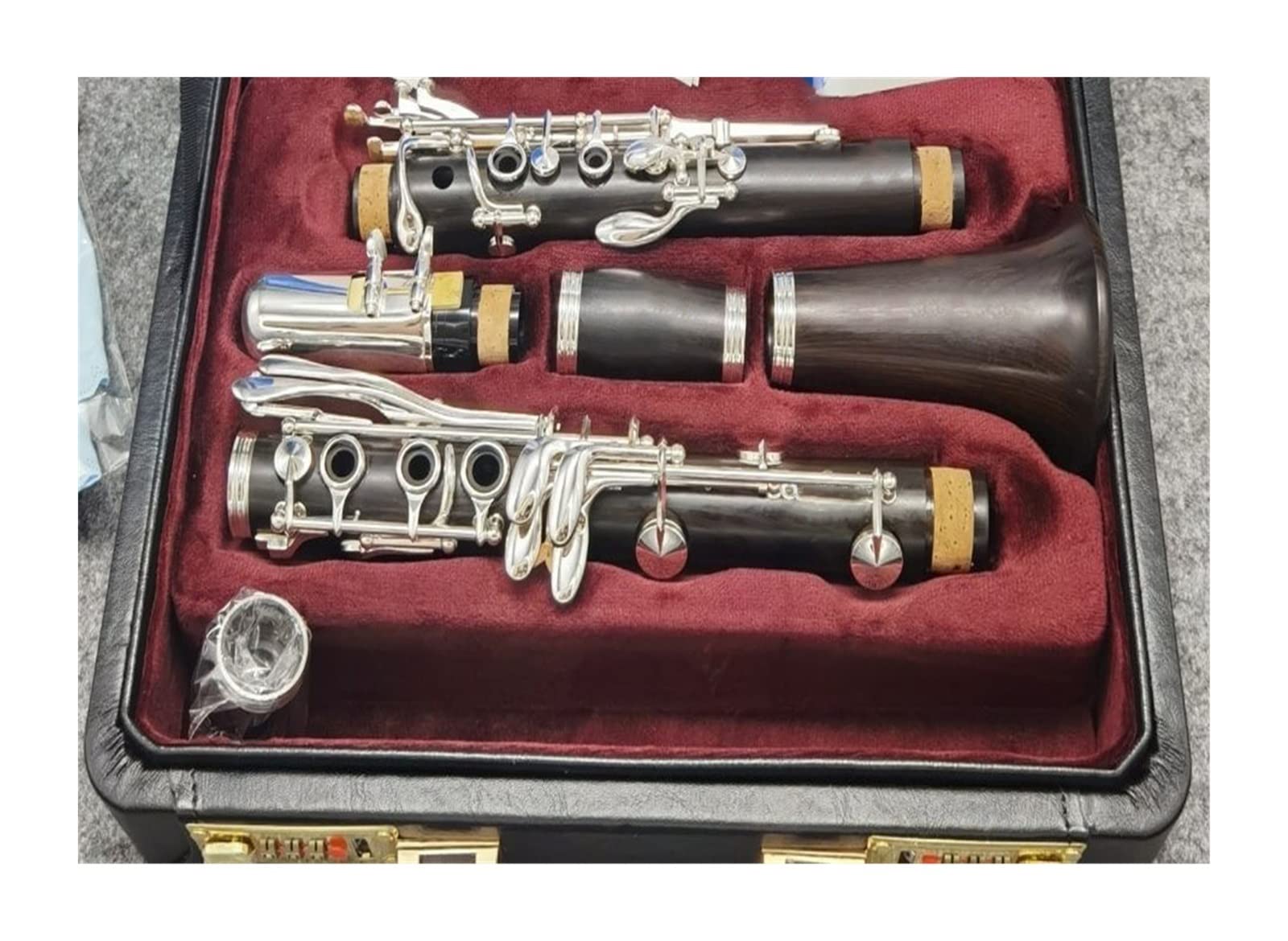 Intermedia Clarinete Clarinete De Ébano, Instrumento Musical, Llave B, Clarinete Profesional, Llave 17 (Color : R13 Ebony)