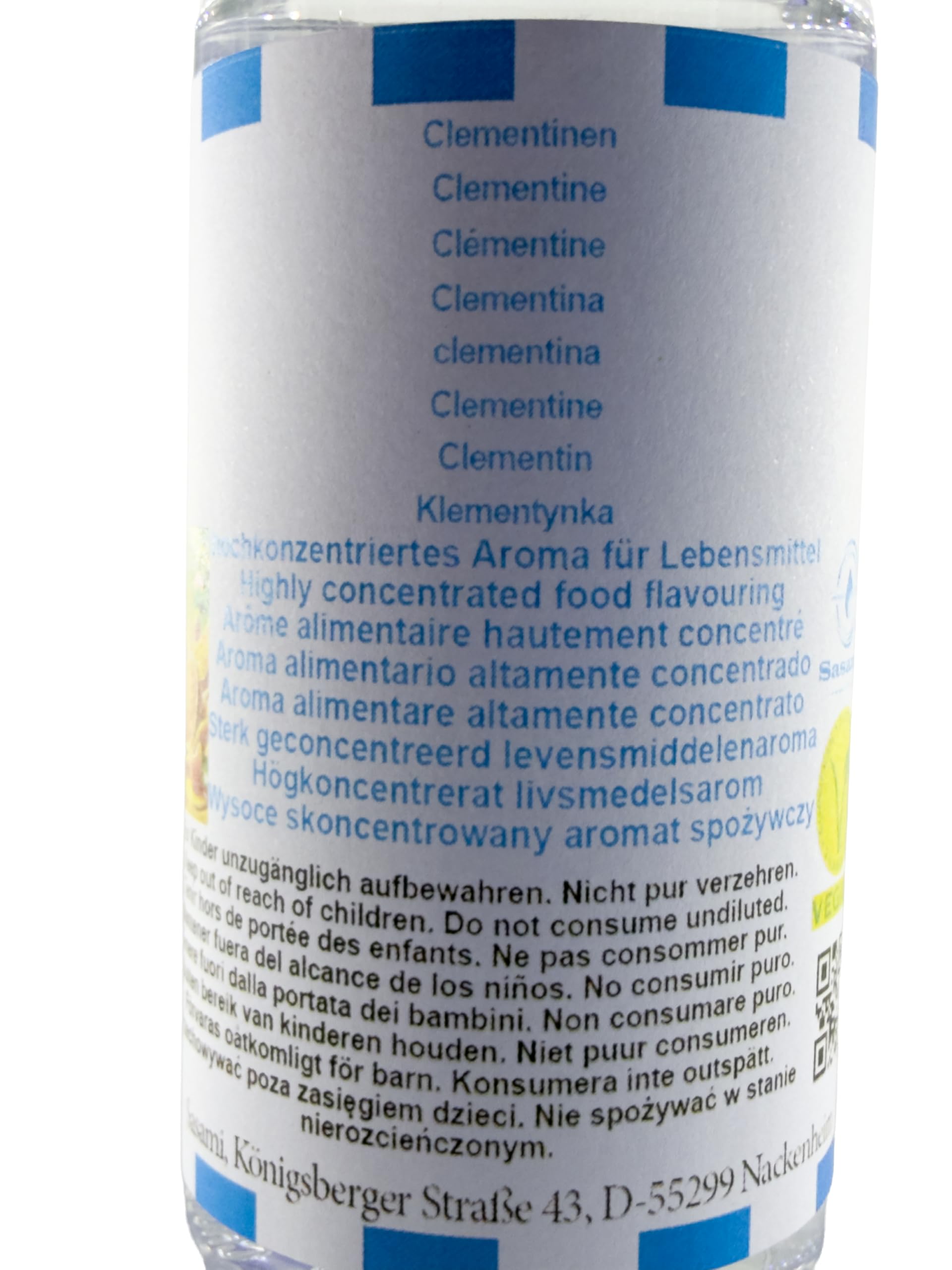 Klementynka aromat koncentrat – Wegański – Sasami – 100ml
