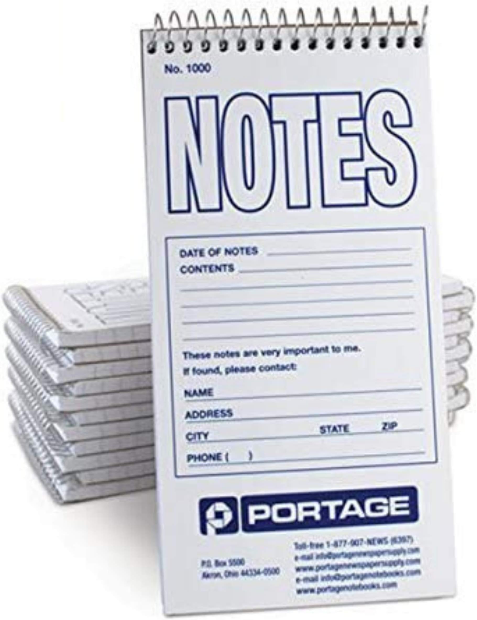Notes Notebook Top Spiral Reporter's Size, 70 Sheets 140