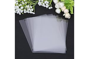 100 Pieces Heat Resistant Clear Acetate Sheets for Embossing