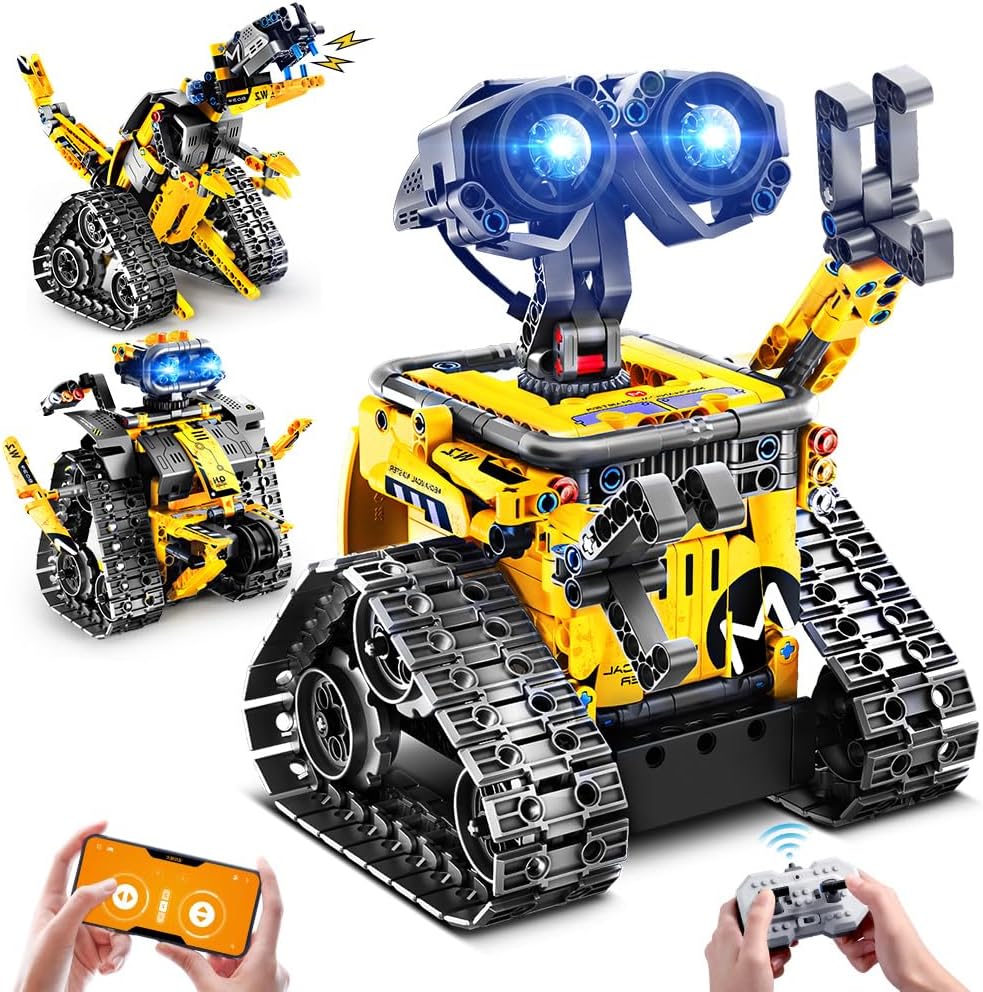 INSOON Robot Toys for Kids Building Set, 520 PCS App & Remote Control ...