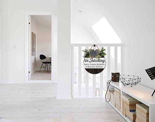 Miniatura 5 de Eveokoki Letrero de bienvenida para puerta delantera, exterior, divertido letrero de madera para puerta delantera, decoración de porche delantero,