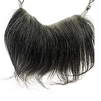 Vista 2 de Tupé de cabello humano 100% de piel sintética de cabello humano para hombres, parte frontal para retroceso, sistemas de reemplazo de línea capilar