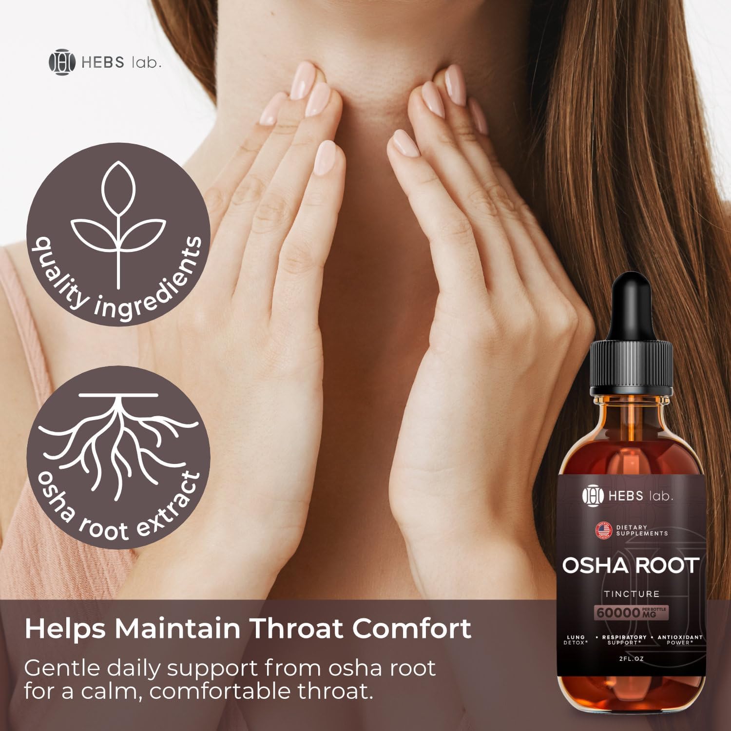 OSHA Root Tincture - OSHA Tincture Herb Extract - Immune Support Supplement - Lung Detox for Smokers - Ligusticum Porteri Extract Helps Quit Smoking 2 FL Oz - Made in USA - Image 3