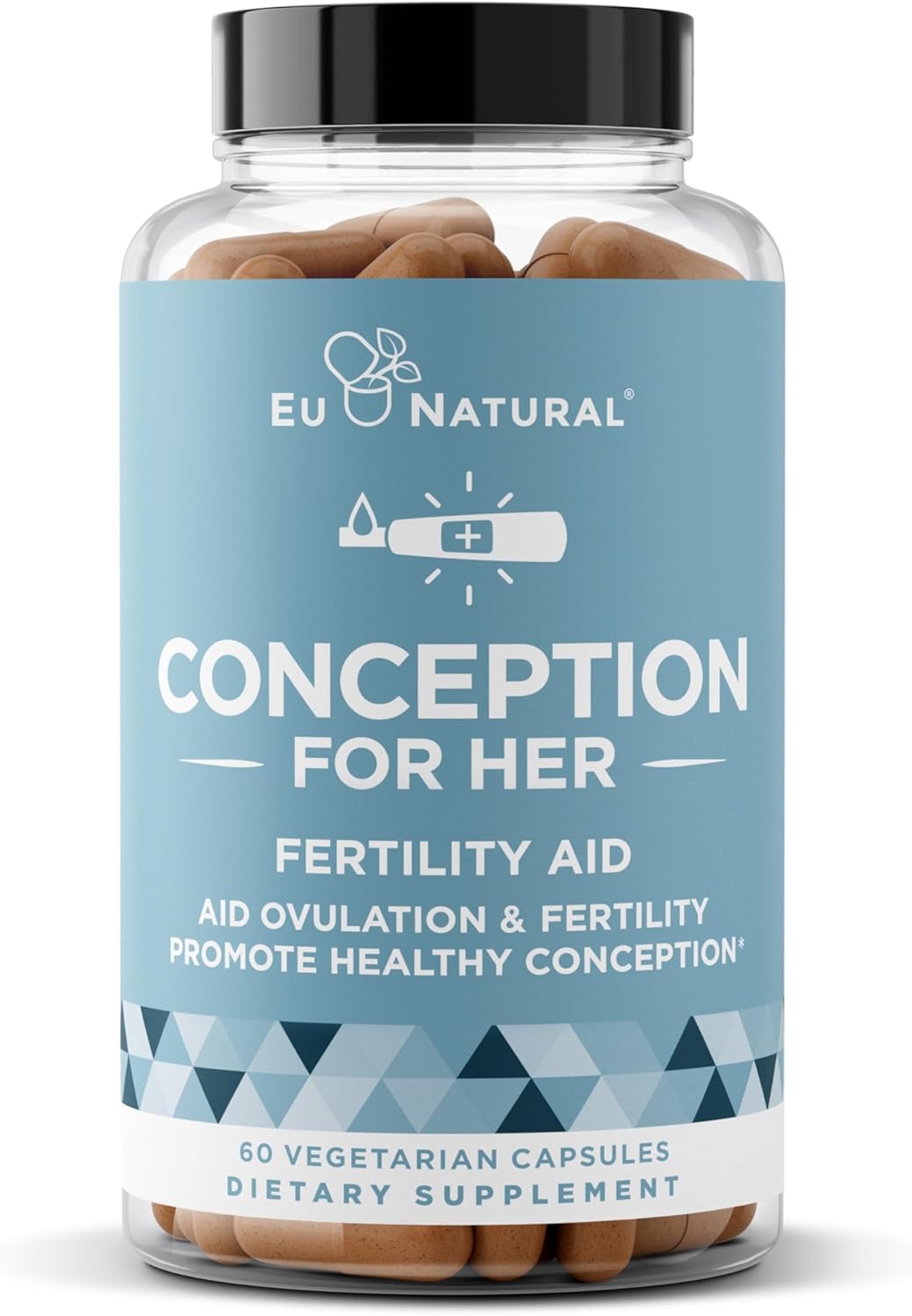 Conception Fertility Supplements for Women – Aids Ovulation, Hormonal Balance, & Regular Cycles – Prenatal Vitamin Support with Myo-Inositol, Folate, Folic Acid, Vitex – 60 Vegetarian Soft Capsules