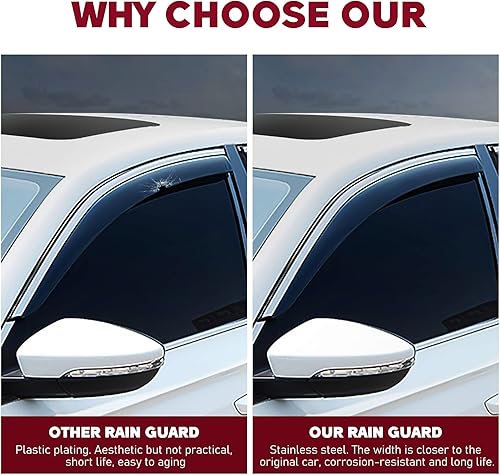 Miniatura 3 de Deflectores de visera de ventana, protector de lluvia extra duradero, compatible con Lexus NX200T NX300 NX300 NX300H 2022 2023, viseras laterales