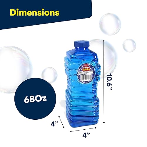 Vista 3 de KidzLane - Solución de burbujas, recambio de 67.63 onzas, botella grande de fácil agarre para usar con pistolas de agua, varitas o máquinas