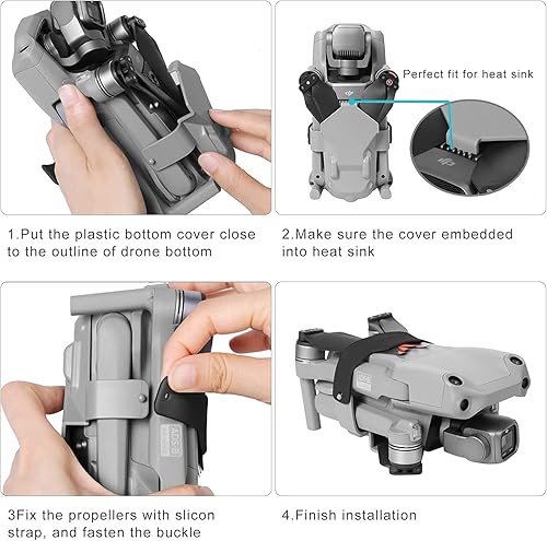 Miniatura 7 de O'woda Mavic Air 2  Air 2S Soporte de hélice cuchillas protector estabilizador fijador alas de drone protector para DJI Mavic Air 2  Air 2S, con