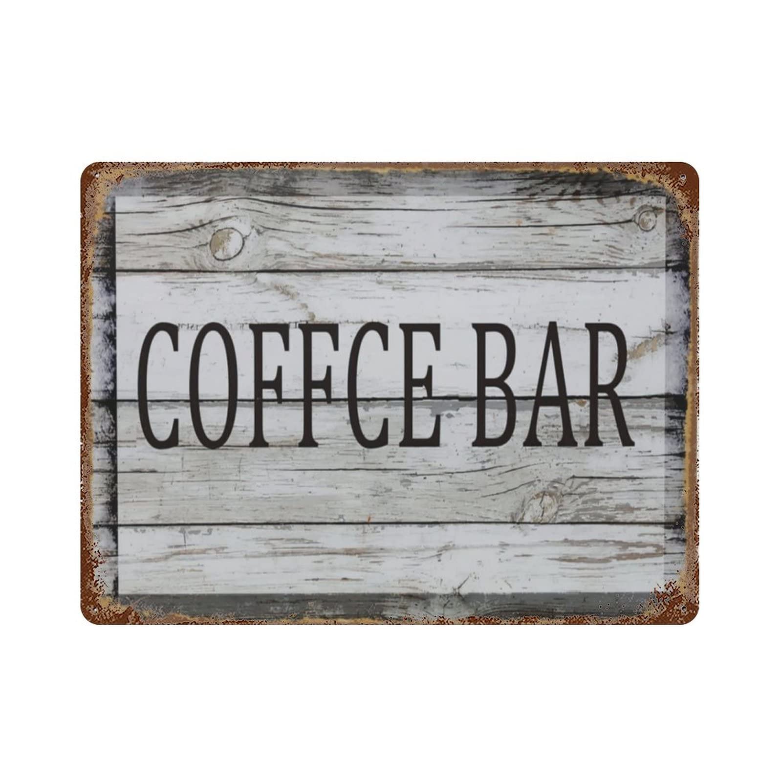AOOEDM Coffce Bar Metal Sign for Home Coffee Garage Wall Decor Vintage Poster Bar Signs for Home Bar Retro Metal Tin Sign