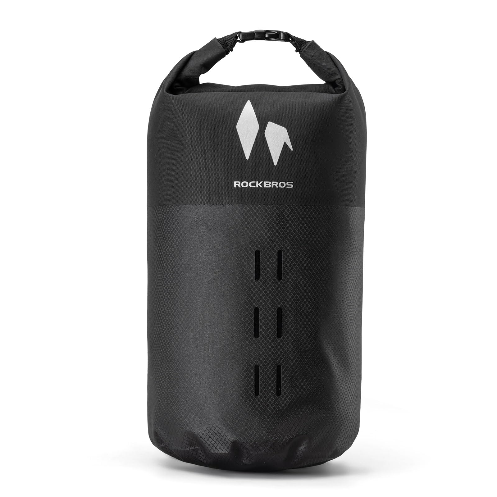 ROCKBROS Wodoodporna torba na widelec rowerowy do bikepackingu 7 l, przednia torba z zapięciem rolowanym, boczna torba na bagażnik do roweru szosowego, roweru gravelowego, roweru górskiego (MTB