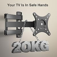 Perlegear TV fali tartó 10-35" tévéhez, dönthető és forgatható, max 20 kg 3