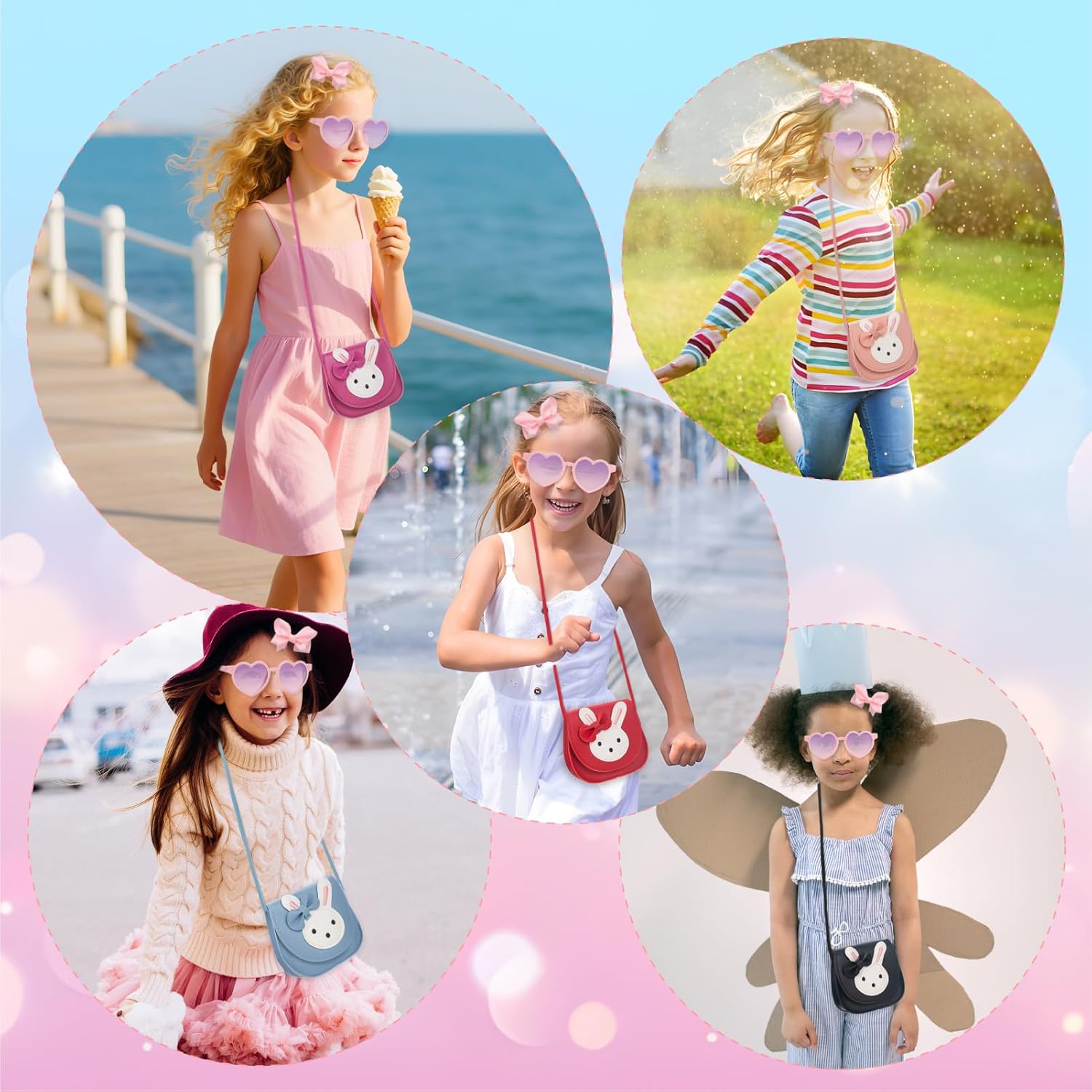 Toddler Purse-Small Kids Purse, Girls Bunny Purse, Little Girl Purse-Birthday Gifts Purse for Girls - Image 6