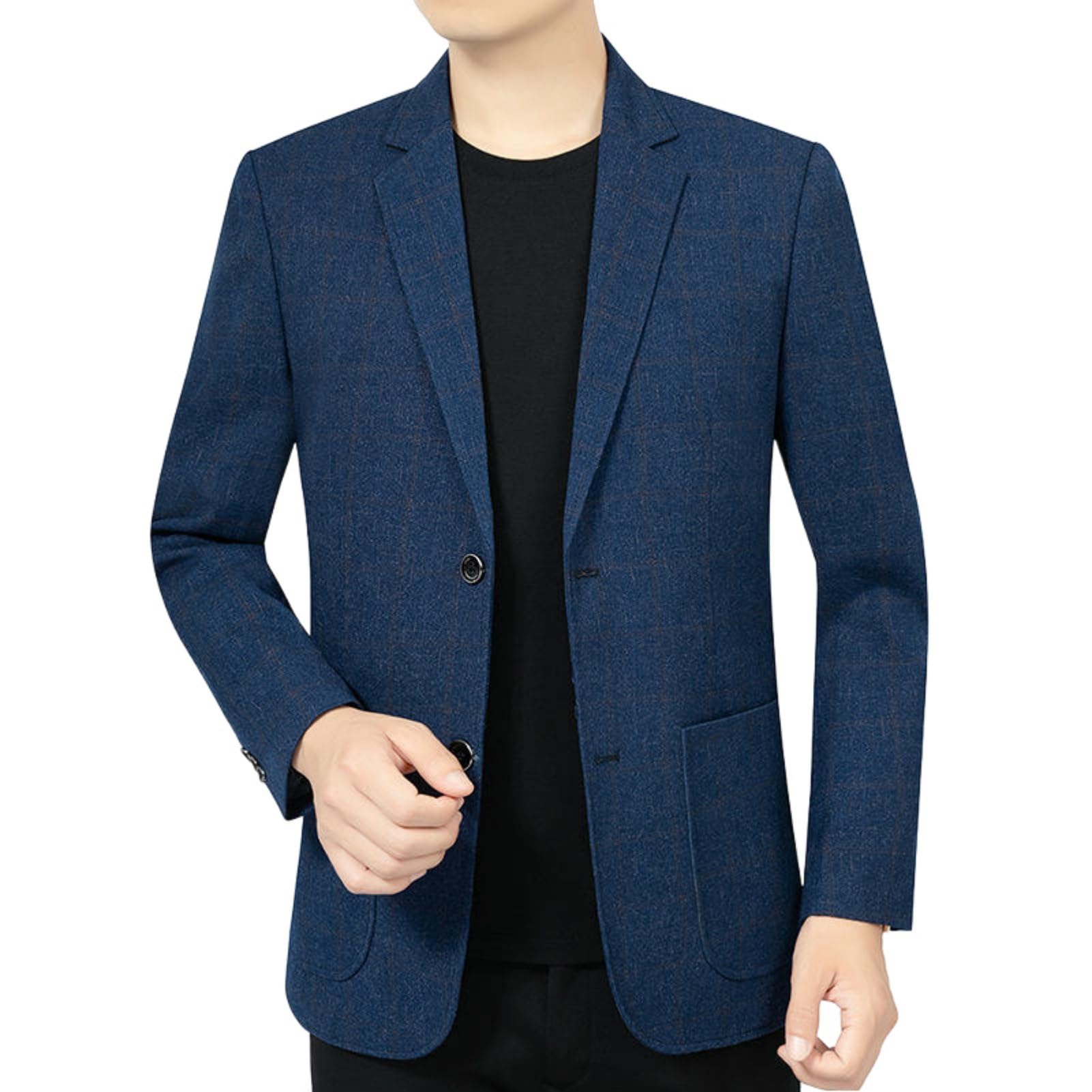 Blazer pour homme coupe ajustée style coréen veste tous les jours