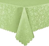 Vista 77 de Smiry Square Table Cloth, Waterproof Heavy Duty Vinyl Tablecloths, Wipeable Washable Table Cover for Kitchen and Dining Room (Baby Blue, 54" X 54")