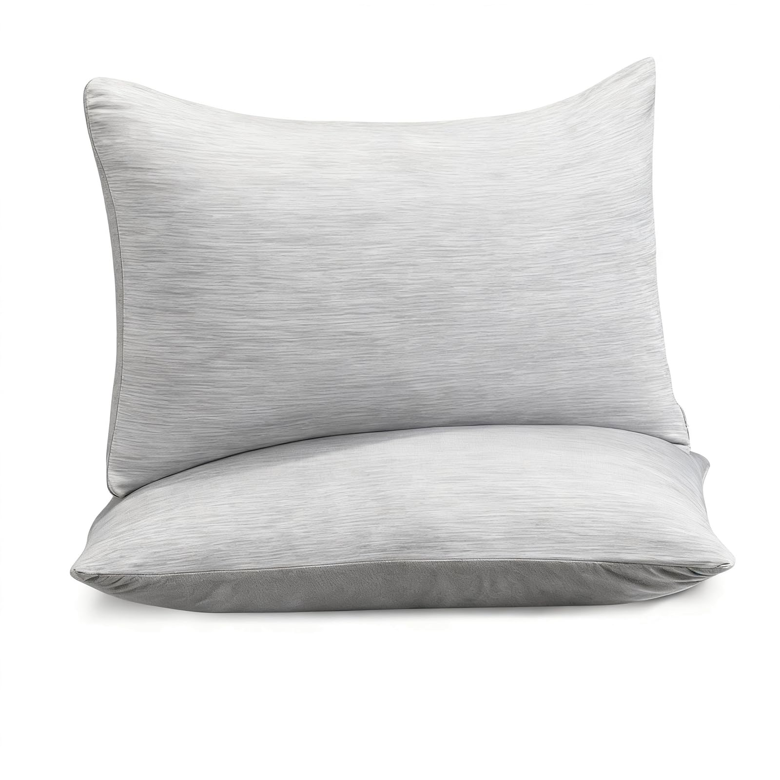 POXZSFX Cozy Black Pillow Cases Set Of 2 Provide Amazing Cooling Advantages Secured In Soft Queen Pillow Covers