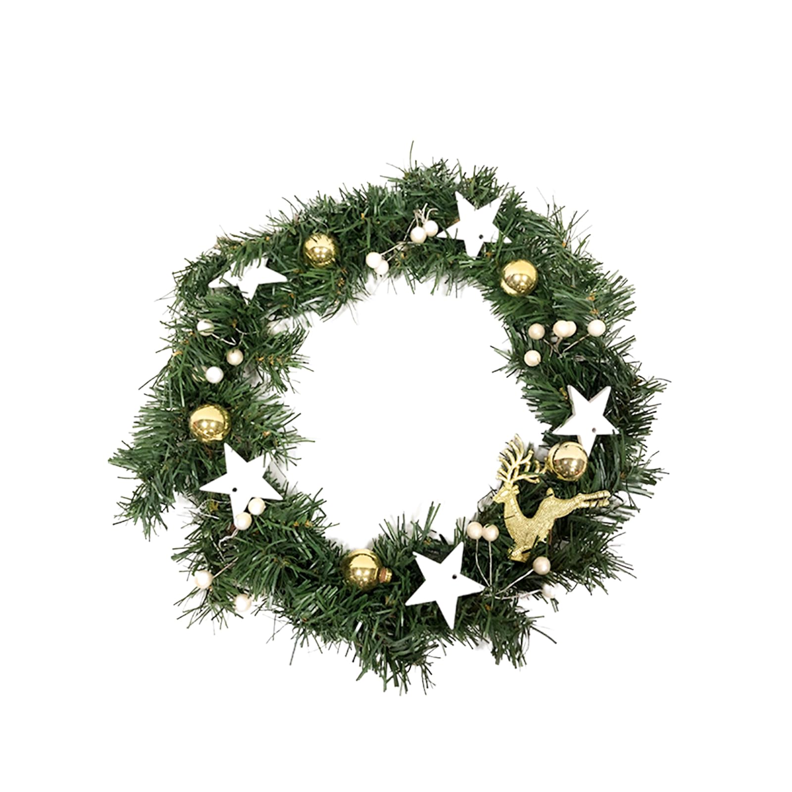Produktbild von Weihnachtskranz Mit Roten Beeren - 30cm Kranz Für Haustür