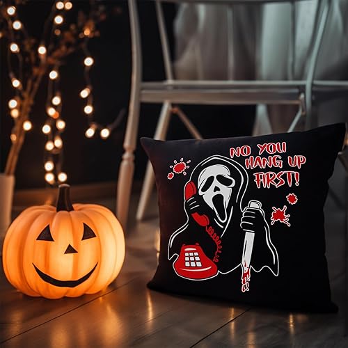 Miniatura 2 de PreLiving No You Hang Up - Funda de almohada con cara de fantasma, rosa, decoración de terror, Halloween, día de San Valentín, regalos para sofá,