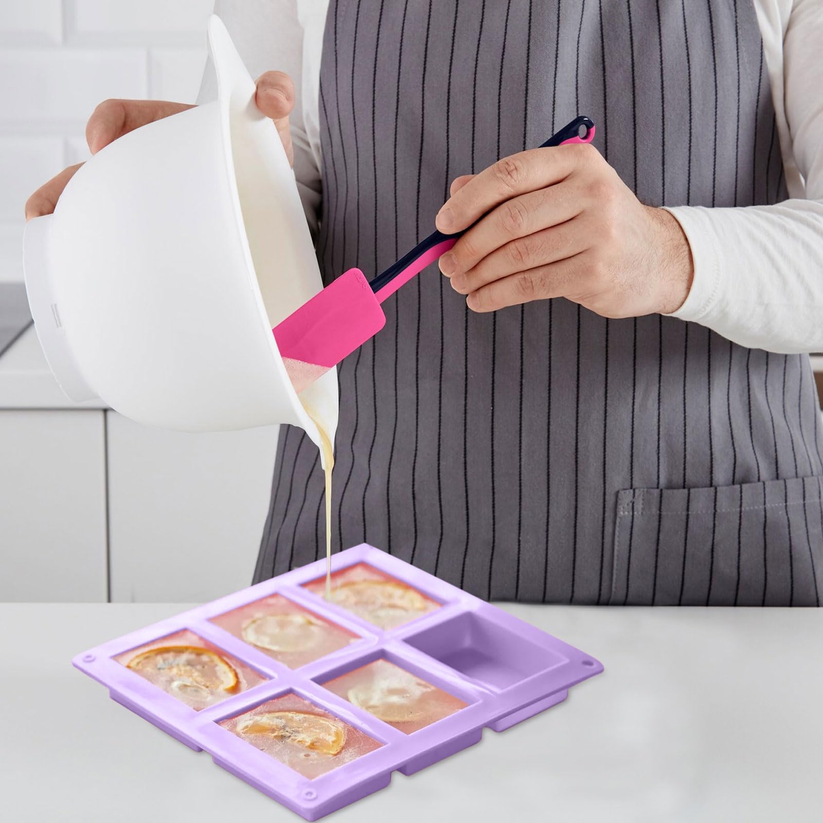 Lot De 2 Moules À Savon En Silicone Faits À La Main - Moule À