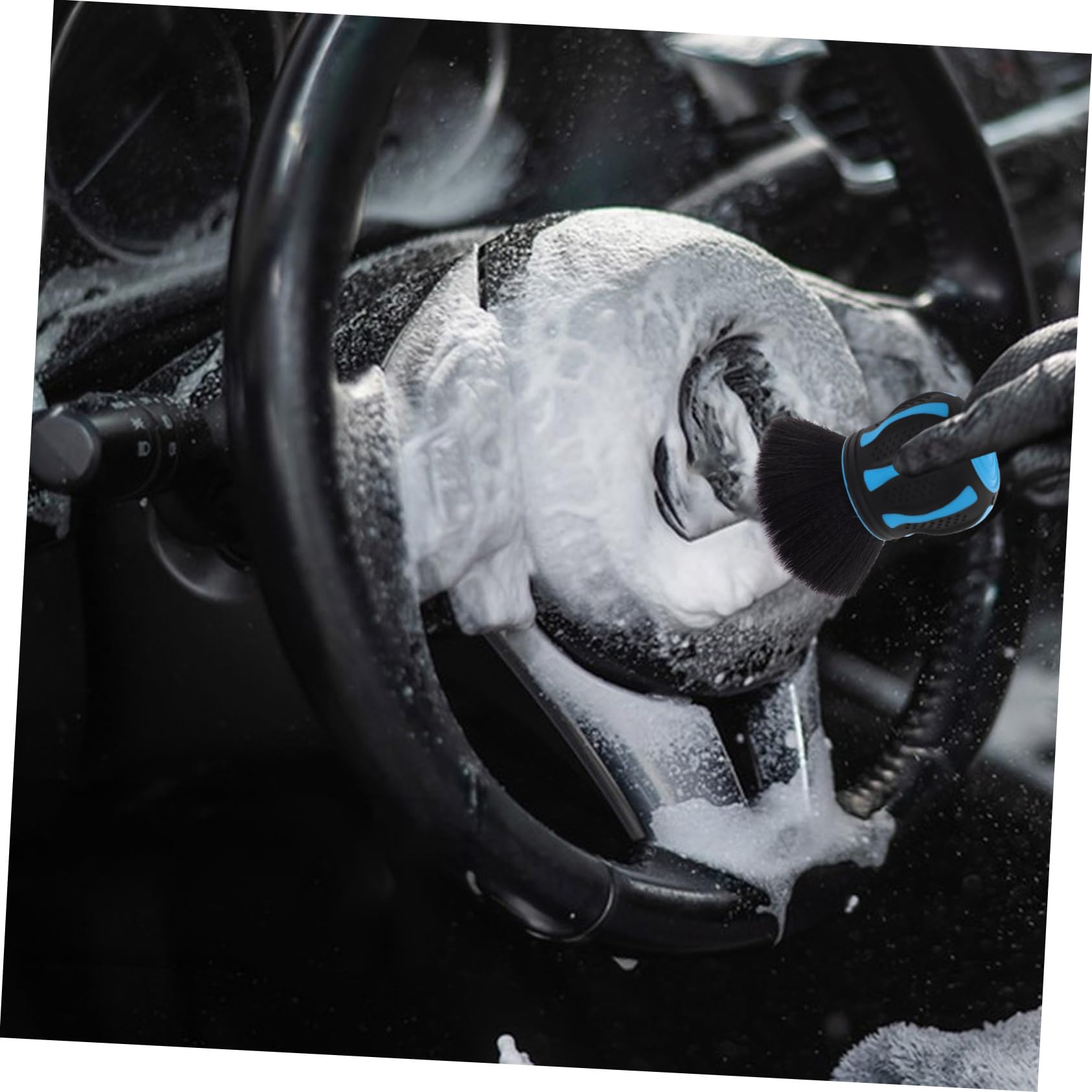 Happyyami Multifunktionale Auto Innenraum Bürste mit Weichen Borsten zur von Lüftungsschlitzen und Autoinnenräumen Große Bürstenkopf für Zeitsparendes Putzen Sanfte und Effektive ohne